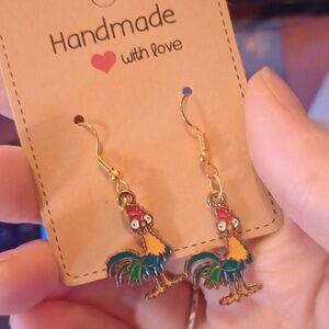 ♥️Individually $10 Or Bundle 3/$26 Handmade Hei Hei Inspired Earrings
